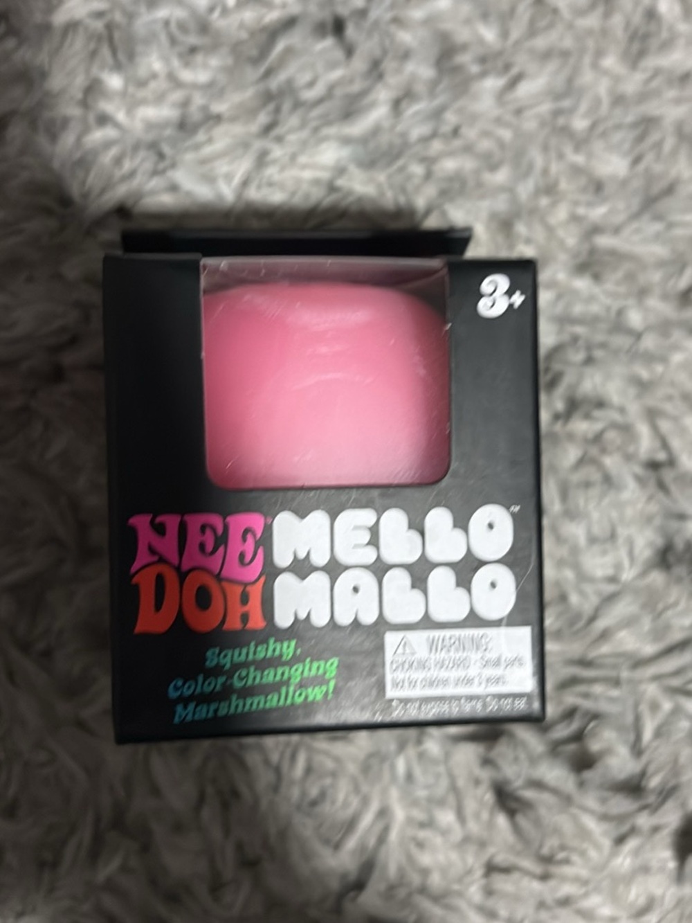 Schylling NeeDoh Mello Mallo Color Changing Marshmallow Squishy Pink New in Box